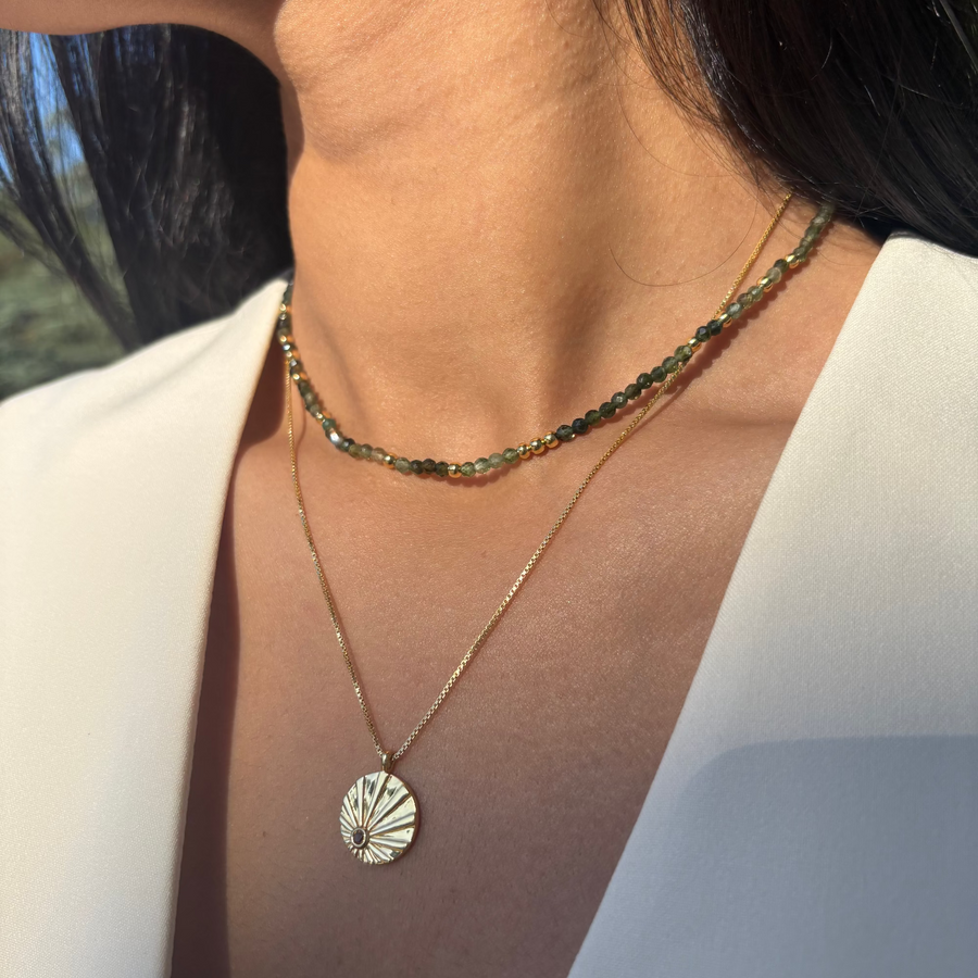 The Fire Necklace - Citrine