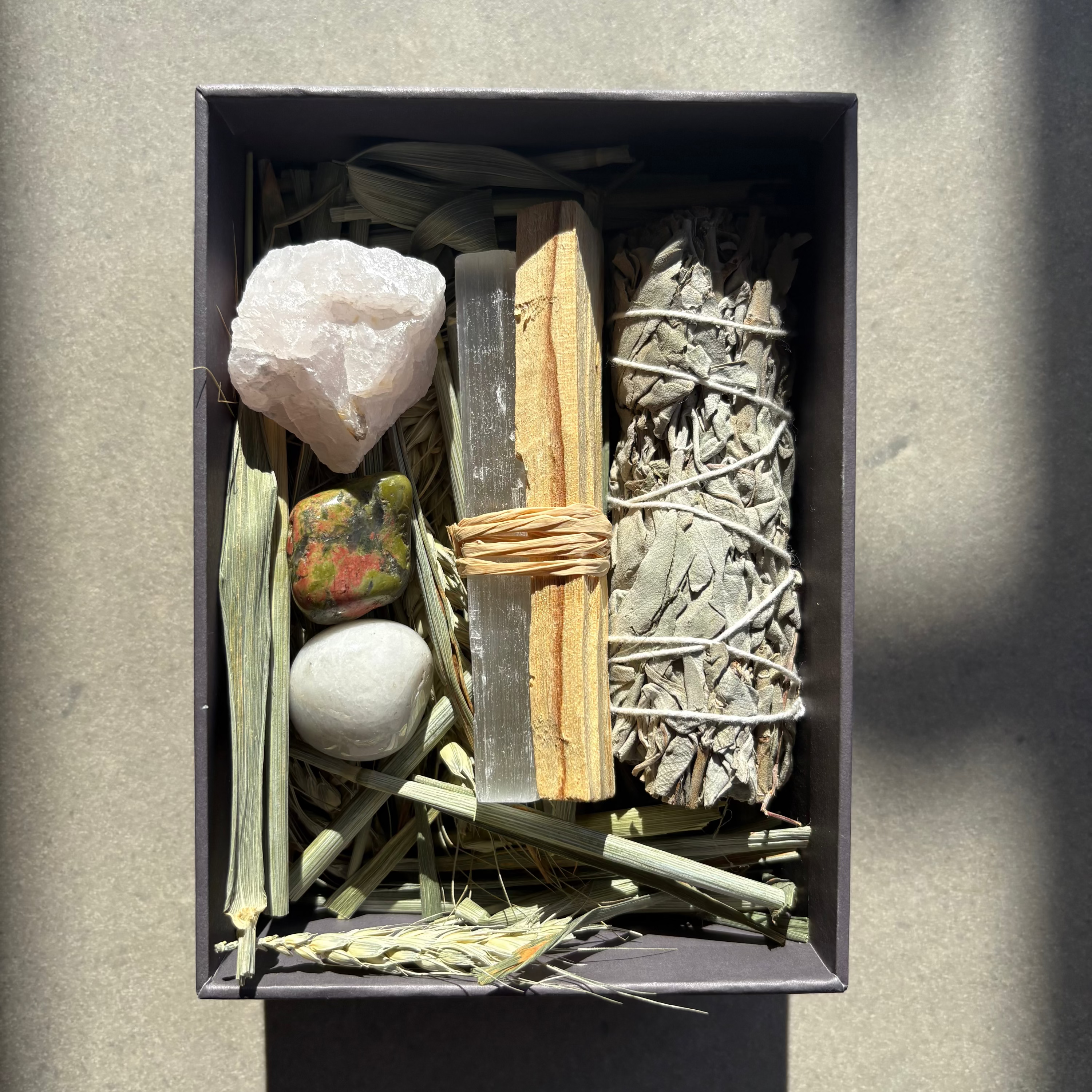 Nurture & Bloom - Rainbow Moonstone, Rose Quartz, Unakite & Selenite